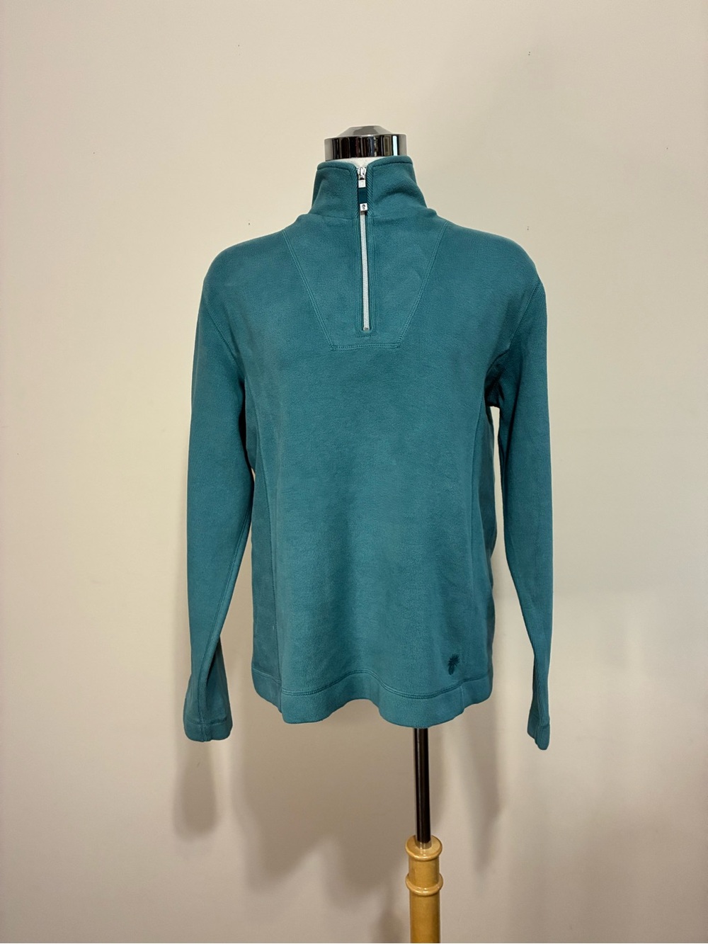 Tommy Bahama Women’s Teal Half-Zip Mock Neck Sweatshirt